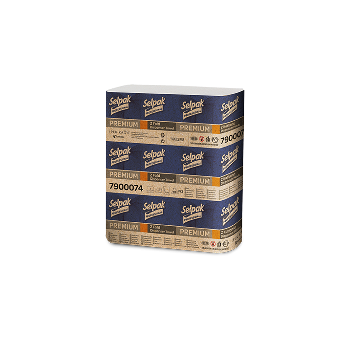 Selpak Pro. Premium Рушник паперовий целюлозний Z 2-х шар. 200лист. (20шт/ящ)